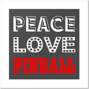 Peace Love Pinball, Big Square Posters and Art